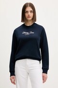 Tommy Jeans bluza bawełniana damska kolor granatowy z nadrukiem DW0DW21922