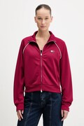 Tommy Jeans bluza damska kolor bordowy gładka DW0DW21930