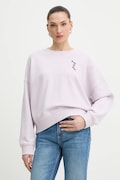 BOSS Orange bluza bawełniana C Ever Valentine damska kolor fioletowy z aplikacją 50559484