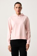 HUGO bluza z kapturem damska z bawełną SIGNATURE_HOODIE różowa 50556816