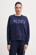 Dkny bluza damska kolor niebieski z nadrukiem DP6T1561