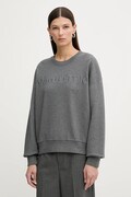Marc O'Polo bluza bawełniana damska kolor szary gładka 600407354175