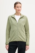 Outdoorová mikina adidas TERREX zelená farba, jednofarebná, KB2194