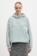 Кофта adidas Z.N.E колір бірюзовий з капюшоном з принтом KC7747