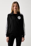 adidas Originals hanorac cu fermoar pentru femei negru KR9318