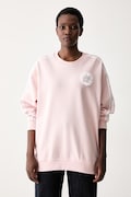 adidas Originals hanorac pentru femei, din bumbac roz KS6471