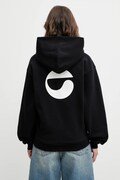 Coperni bluza Classic damska kolor czarny z kapturem z nadrukiem COPJS15F5035