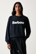 Barbour hanorac pentru femei din bumbac Hartland bleumarin LOL0672