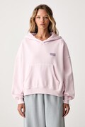 American Vintage felpa con cappuccio da donna in cotone rosa PLI03D