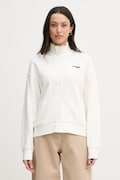Lacoste bluza rozpinana damska z bawełną beżowa SF0040