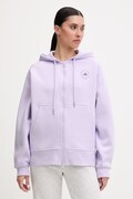 adidas by Stella McCartney bluza rozpinana z kapturem damska fioletowa KF8913