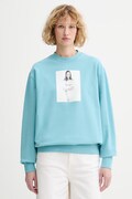 Calvin Klein bluza damska bawełniana turkusowa LV040502WF