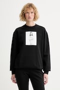 Calvin Klein dukserica ženska od pamuka crna LV040502WF
