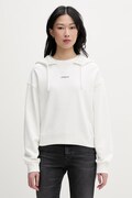 Tommy Jeans bluza z kapturem damska bawełniana biała DW0DW22356