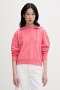 Tommy Jeans bluza z kapturem damska bawełniana różowa DW0DW22356