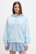 Guess Jeans hanorac cu glugă de damă din bumbac albastru W6GQ27 KE901
