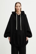Rick Owens DRKSHDW Hun felpa con cappuccio in cotone da donna nera DS01F4232.FP