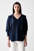 Joop! bluza damska z bawełną granatowa 30102182