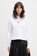 Karl Lagerfeld Jeans bluza z kapturem damska bawełniana biała B2W20037