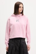 Karl Lagerfeld Jeans bluza z kapturem damska bawełniana różowa B2W20037