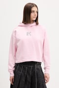 Karl Lagerfeld Jeans bluza z kapturem damska bawełniana różowa B2W20037