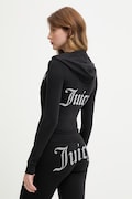 Juicy Couture bluza rozpinana damska z bawełny OOLA HOODIE czarna JCWAS126306
