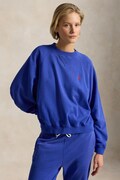 Polo Ralph Lauren bluza damska z bawełną niebieska 211A12739