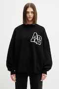 Anine Bing Miles bluza oversize bawełniana damska czarna A.08.10074