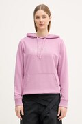 The North Face bluza z kapturem damska z bawełną Drew Peak Light fioletowa NF0A8C1DMOJ1