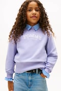 Tommy Hilfiger bluza dziecięca kolor fioletowy z aplikacją KG0KG08989