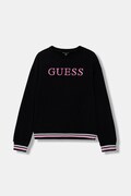 Дитяча бавовняна кофта Guess колір чорний з аплікацією J6RQ01 KAD74