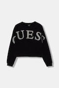 Guess felpa per bambini in cotone nera
