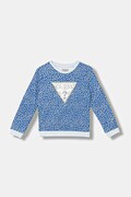 Guess bluza bawełniana dziecięca kolor niebieski wzorzysta K6GQ00 KA6R4