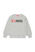 Παιδική μπλούζα από βαμβάκι Diesel SDROPS OVER SWEAT-SHIRT χρώμα: γκρι, J02483
