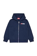 Βαμβακερή παιδική μπλούζα Diesel SDROPSHOODZ OVER SWEAT-SHIRT χρώμα: ναυτικό μπλε, με κουκούλα, J02484