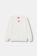Diesel bluza bawełniana dziecięca SXGIN OVER SWEAT-SHIRT kolor biały gładka J02629