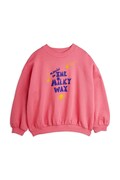 Mini Rodini bluza bawełniana dziecięca The milky way kolor różowy z nadrukiem 26220156