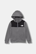 The North Face mikina na zips s kapucňou detská TEEN REAXION FZ HOODIE sivá NF0A8EB60UZ1