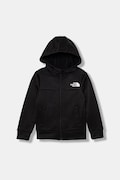 The North Face detská mikina na zips s kapucňou TEEN REAXION FZ HOODIE čierna NF0A8EB6JK31