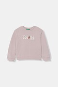 United Colors of Benetton hanorac pentru copii, din bumbac roz 3J70G10LS