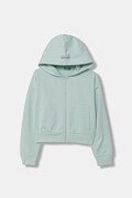 United Colors of Benetton bluza rozpinana dziecięca bawełniana zielona 3NBMC505Y