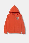 United Colors of Benetton bluza rozpinana dziecięca bawełniana pomarańczowa 3NBMC505Z