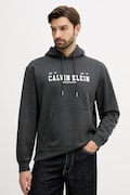 Calvin Klein Jeans bluza męska kolor szary z kapturem z nadrukiem LV04RE251G