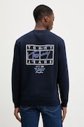 Tommy Jeans bluza bawełniana męska kolor granatowy z nadrukiem DM0DM22366