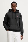 Tommy Jeans bluza męska kolor czarny z kapturem melanżowa DM0DM22666