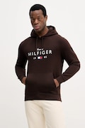 Tommy Hilfiger bluza męska kolor brązowy z kapturem z nadrukiem MW0MW41427