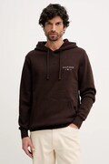 Tommy Hilfiger bluza męska kolor brązowy z kapturem z nadrukiem MW0MW41429
