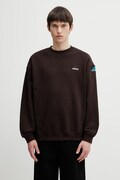 adidas Originals sweatshirt Equipment Crew brown color with an application KB9325