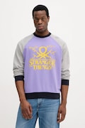 Βαμβακερή μπλούζα United Colors of Benetton x Stranger Things χρώμα: μοβ, 38JZU10B9