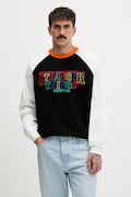United Colors of Benetton bluza bawełniana x Stranger Things męska kolor czarny z aplikacją 38JZU10B9
